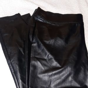 Faux leather leggings